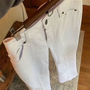 CAbi White Trouser Jean #5880 Flare Leg High Rise Jeans New Size: 4R